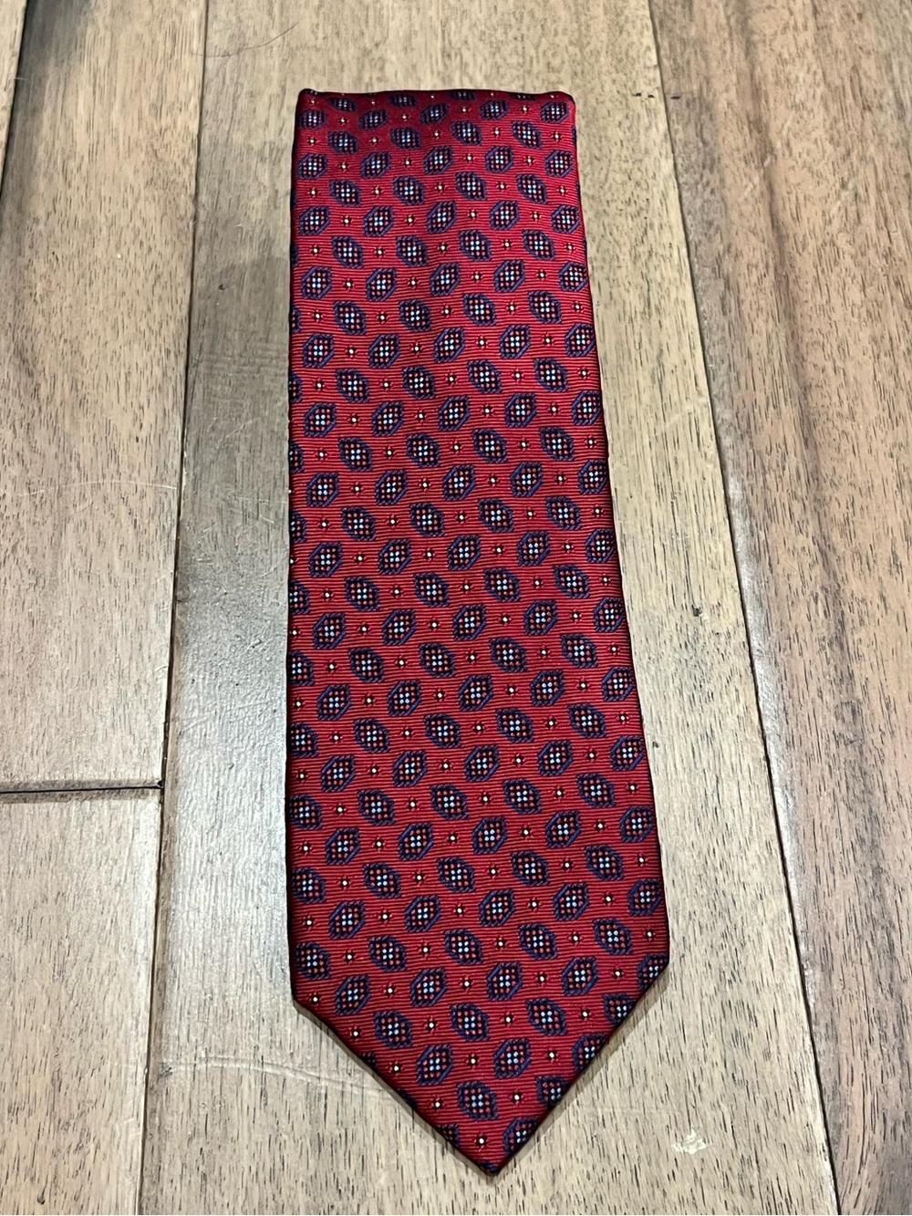 Cole Haan Classic Red Patterned Men's Tie
